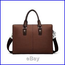 BOSTANTEN Leather Lawyers Briefcase Laptop Business Slim Bags for Men & Women | Womens Laptop Bag