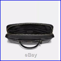 COACH LAPTOP BAG WOMAN’S LEATHER CROSSBODY Black/Gold NWT F39022 MSRP $395 | Womens Laptop Bag