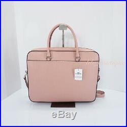 NWT New Coach F39022 Women Laptop Bag Crossbody Briefcase Leather Petal Pink 398 | Womens Laptop Bag