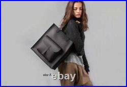 100% Genuine Cowhide Leather Tote Bag Handbag Work Laptop Bag Crossbody Bag