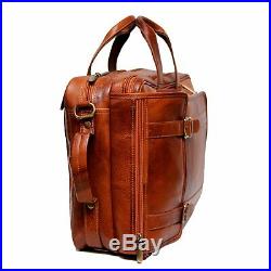 15 inch Pure Leather Laptop Backpack Bag for Man and woman 3 in one Style A1