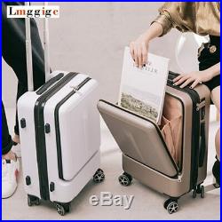 2024inch Women Rolling Luggage Travel Suitcase Case with Laptop Bag, Men Univer