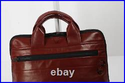 3.1 PHILLIP LIM Burgundy Leather Unisex Lamb Large Laptop Briefcase Bag tote