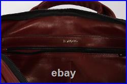 3.1 PHILLIP LIM Burgundy Leather Unisex Lamb Large Laptop Briefcase Bag tote