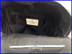 $850 Coach Womens Blue Leather Laptop Backpack School Work Travel Bookbag Bag