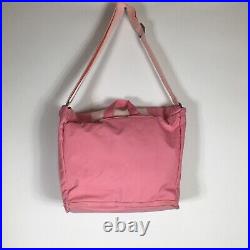 90s Vintage Nike Crossbody Backpack Laptop Bag Satchel Pink On Pink Rare Color