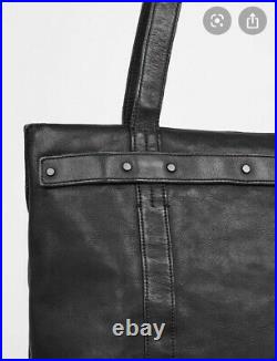 ALL SAINTS STORM Luxury Vachetta Leather TOTE Hand Bag, Unisex, Laptop Slee £285