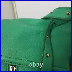 Aimee Kestenberg Collection Green Leather Tech Ready Large Crossbody Satchel NWT