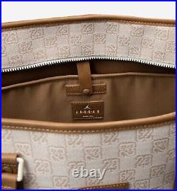 Air Jordan Tote Bag Womens (32L) Monogram Coconut Milk Brown Laptop Pouch