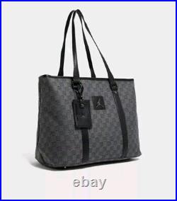 Air Jordan Tote Bag Womens (32L) Monogram Grey Black Laptop Pouch MA0896 G9Q