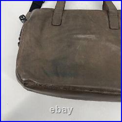 All Saints mens Large 100% leather tote briefcase shoulder messenger bag laptop
