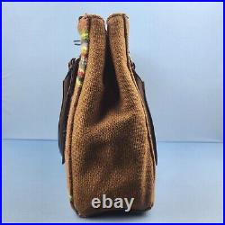 Ariat Laptop Bag Sheridan Brown Leather Fabric Purse Tote A770008602 MSRP $149