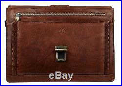 Attache Case Mens Laptop Messenger Bag Leather Lawyer Womens Briefcase / Wallet