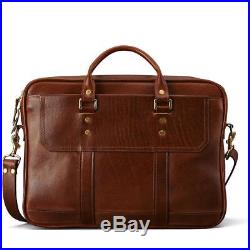 Attache Catalog Case Lawyer Womens Mens Messenger Bag Leather Briefcase Laptop