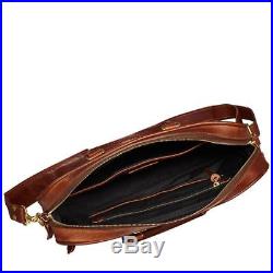 Attache Catalog Case Lawyer Womens Mens Messenger Bag Leather Briefcase Laptop