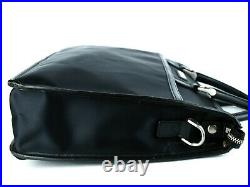 Auth BURBERRY Black Nylon & Leather Business Bag Hand Bag Purse Laptop Bag Used