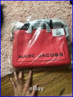 Auth Marc Jacobs Unisexs Womens/men THE BOX13LAPTOP COMMUTER BAG Red Rare $195