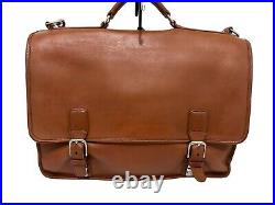 Authentic Vintage Coach Madison British Tan Leather Briefcase/Laptop Bag #5325