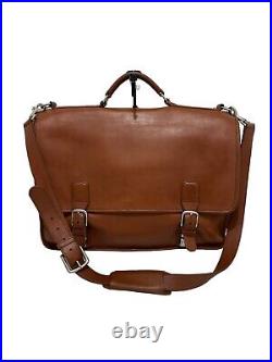 Authentic Vintage Coach Madison British Tan Leather Briefcase/Laptop Bag #5325