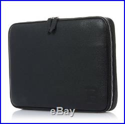 BALLY LapTop Case Mens Womens Calf Leather Briefcase Document Black HURREL MD 00
