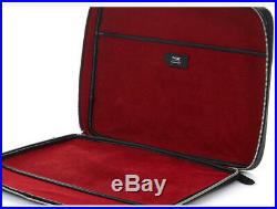 BALLY LapTop Case Mens Womens Calf Leather Briefcase Document Black HURREL MD 00