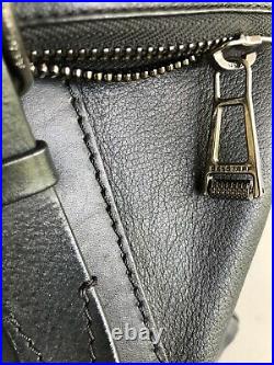 BELSTAFF black Dorchester leather bag tote handbag large purse for laptop