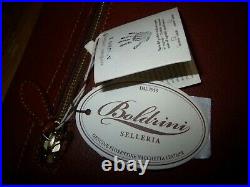 BOLDRINI SELLERIA Italy Genuine Leather Merlot Tablet Case NWT! FREE SH