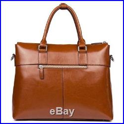 BOSTANTEN Leather Briefcase Laptop Business Slim Messenger Bags for Men & Women