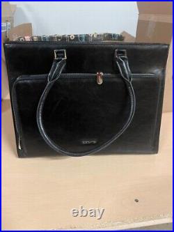 BOSTANTEN Leather Briefcase for Women Vintage 15.6 inch Laptop Bag