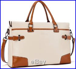 BOSTANTEN Women's Genuine Leather Briefcase 14 Inch Laptop Bag Handbag Messenger