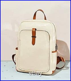 BOSTANTEN Womens Leather Laptop Backpack Purse Business Work Bags College Sch