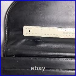 BOTTEGA VENETA Women's Black Leather Intrecciato Briefcase Laptop Bag Handbag