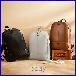 Backpack for Women Genuine Leather Travel Business Fit 14 Inch Laptop Large F