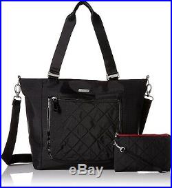 Baggallini 157148 Women's Pocket Laptop Black Tote Purse Bag