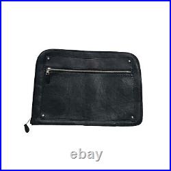 Balenciaga Leather Logo Clutch/Laptop Bag
