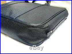 Bally Switzerland Navy Blue Safiano Leather Womens Satchel / Laptop Bag