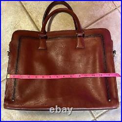 Banuce 100% Italian Leather Briefcase Laptop Bag