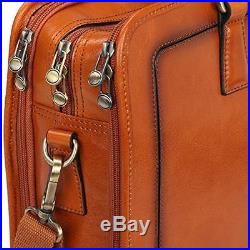 Banuce Women's Full Grains Leather Briefcase Messenger Satchel Bag 14 Laptop Cas