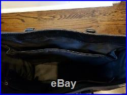 Ben Minkoff Black Epi Leather Tote Satchel Briefcase Bag Men's Women's Laptop