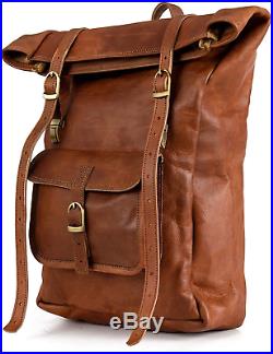Berliner Bags Leeds M Leather Backpack Laptop Rucksack Men Women Retro Brown