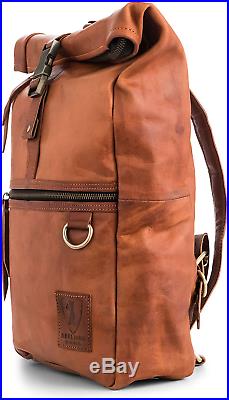 Berliner Bags Utrecht M Leather Backpack Laptop Rucksack Men Women Retro Brown