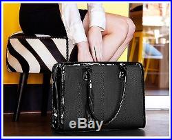 BfB 17 Laptop Bag for Women Handmade Designer Messenger Computer Bag Black