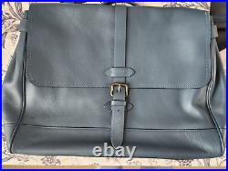 Blue Coach leather messenger bag Hudson