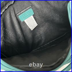 Bodhi Convertible Laptop Satchel Tote Bag Teal Pebble Leather