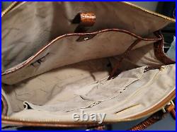 Brahmin BUSINESS TOTE Laptop Bag PECAN MELBOURNE Leather Preowned EXCELLENT