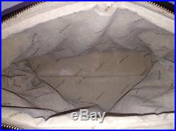 Brahmin Megan Business Tech Laptop Brief Case Work Bag Black Croc Leather
