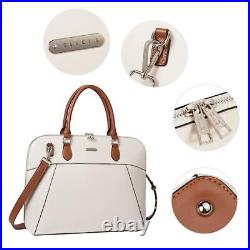 Briefcase For Women Leather 15.6inch Laptop Copmputer Slim Handbags Shoulder Bag