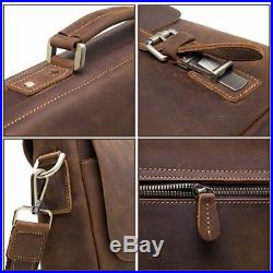 Briefcase Womens Mens Lawyer Laptop Bag Messenger Leather Attache Case / Wallet