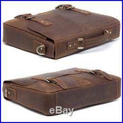 Briefcase Womens Mens Lawyer Laptop Bag Messenger Leather Attache Case / Wallet