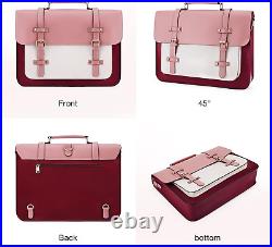 Briefcase for Women Stylish 15.6 Inch Laptop Bag Backpack Vegan Leather Messenge